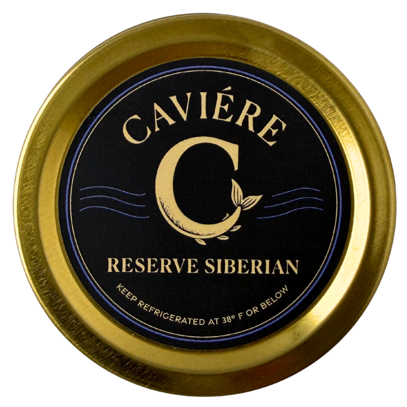 Reserve Siberian Caviar tin from Caviére, 30g size
