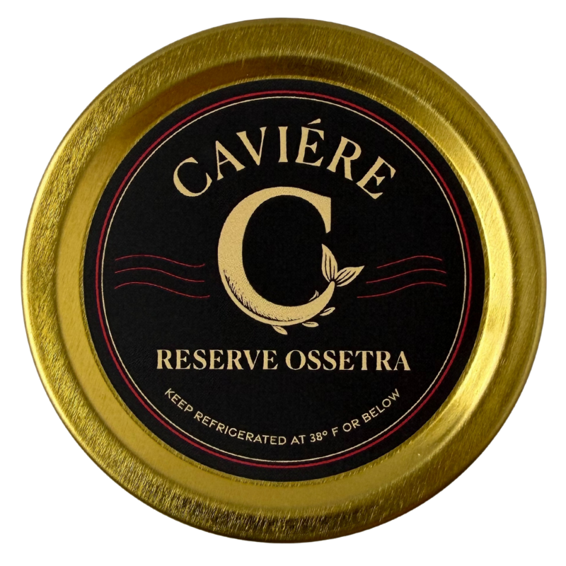 Reserve Ossetra Caviar tin from Caviére, 30g size