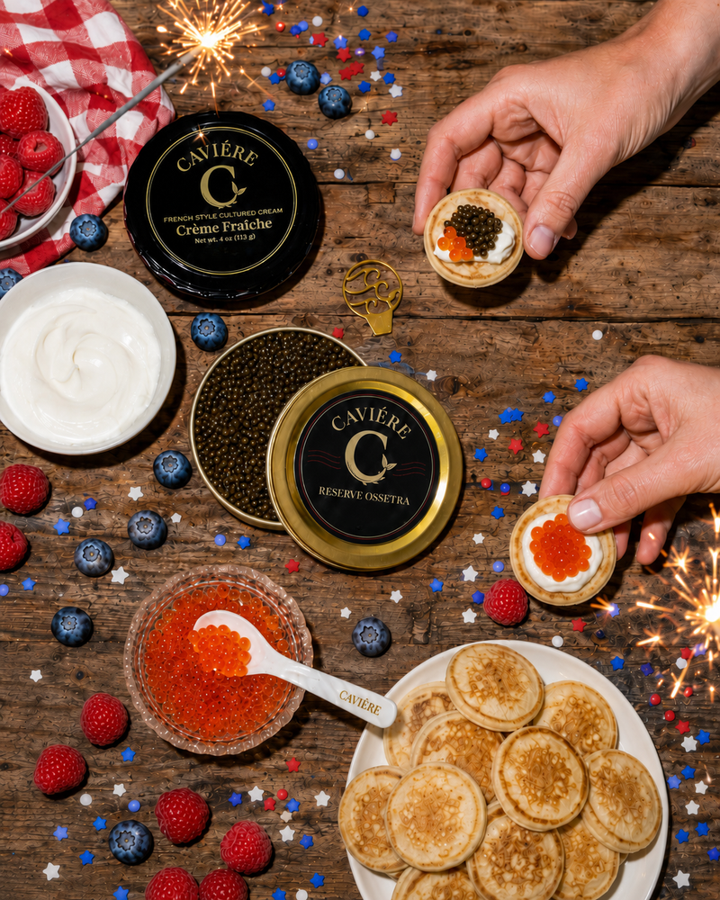 Red, white, and roe.